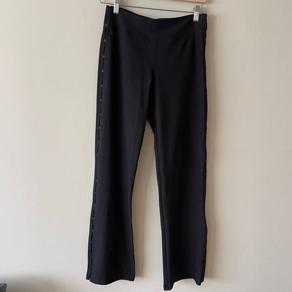 Nike Straight Leg Athletic Pants Warm Up Side Small Buckles Snaps Woman size S - Picture 1 of 10
